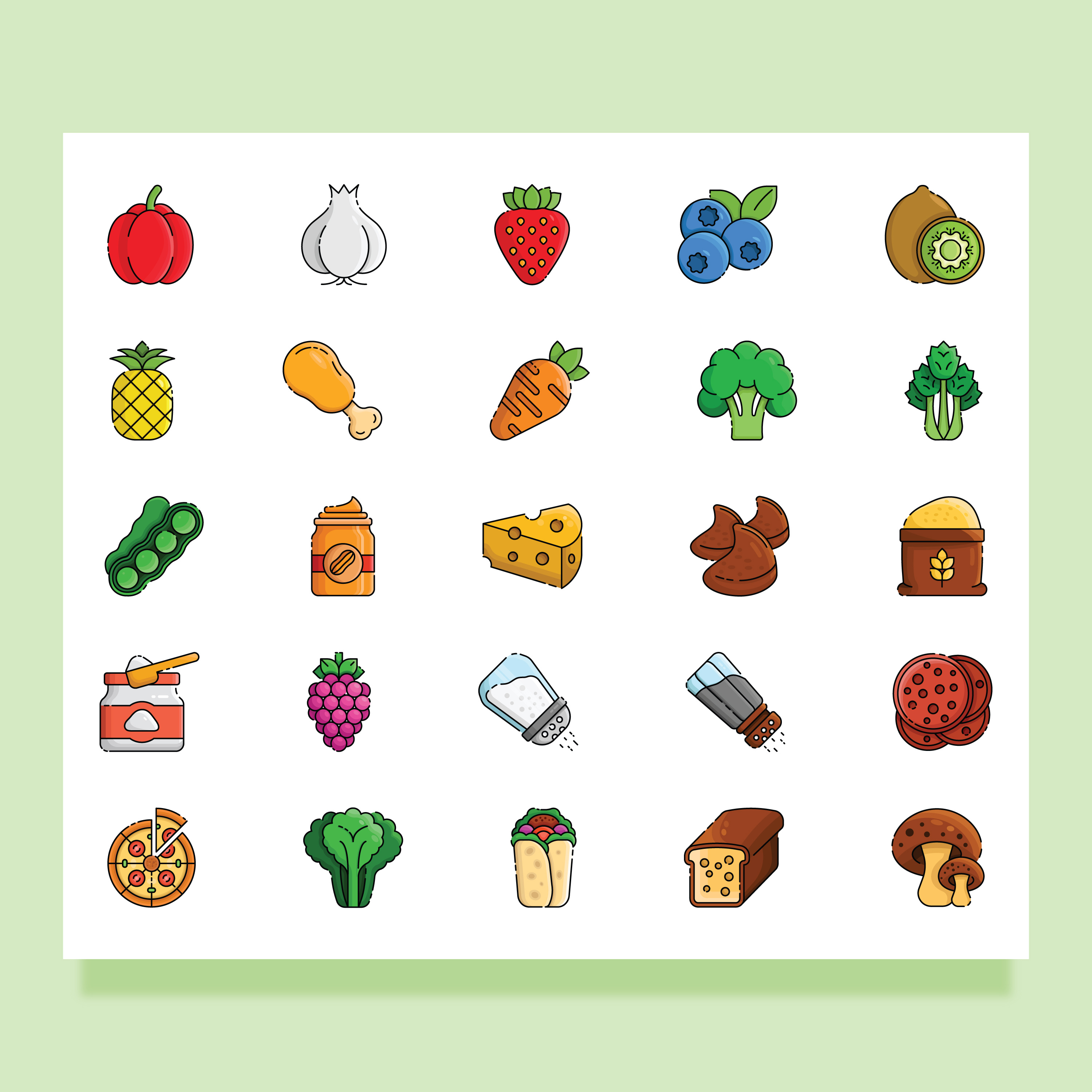 Example of Costum Icons For Web, App Or Etc