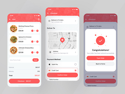 Pizza Delivery App b2b cart checkout clean crm delisas delivery app food app food delivery app grocery app mobile app modern saas sas ui ux