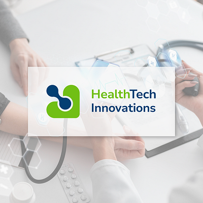 HealthTech Innovations Logo brand branding design graphic design healthcare heatlh idea logo logodesign tech