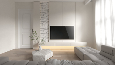 TV room 3d rendering drawing furniture ideas interior design living room tv