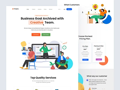 Agency Landing Page agency app automation company profile design digital agency family studio home page landing page marketing minimal product saas startup team ui ux web web app web design