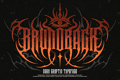 Bruno Back Typeface design font fonts letteing typeface