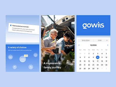 Gowius Design System branding car design system modern saas showcase ui web app website