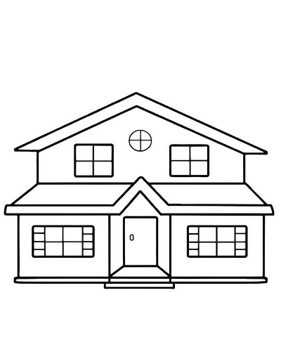 House Coloring Pages (Free PDF Printables)