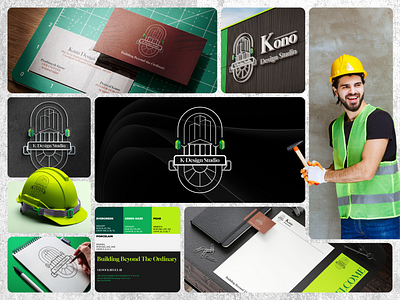 Kono Design Studio Logo Design adobe architecture logo brand identity brand stationery branding color palette construction logo creative logo emblem logo graphic graphic design illustrator logo logo design minimal logo modern logo mood board photoshop professional logo typography