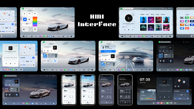 Vehicle HMI Design 3d ui