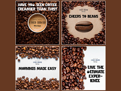 Coffee Brand Instagram Carousel banner design branding carousel coffee creatives facebook ads graphic design instagram post motion graphics