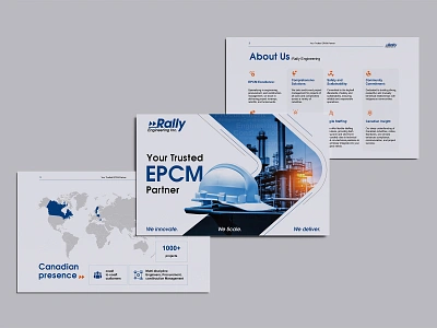 Brochure Design for Rally Engineering brand branding brochure brochure design design digital digital art flyer flyer design graphic design identity branding industrial marketing collateral marketing material marketing material design minimal modern tech