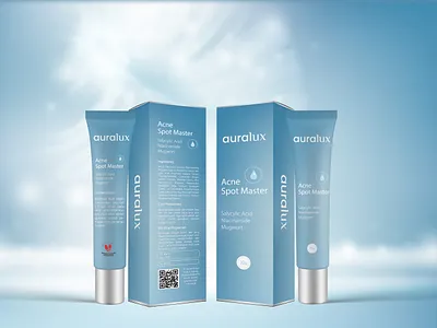 Auralux design packaging branding cosmetic design graphic design packaging