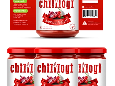 chili label design branding design graphic design label packaging