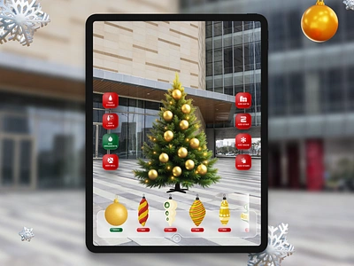 Customize Christmas Tree Mobile App Design📱 app design app development christmas tree decorations ecommerce ecommerce app festive gifts graphic design holiday idea illustration merry christmas minimal mobile app new year online shop shopping ui ux