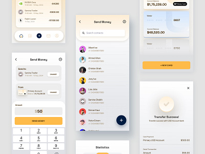 Send Money app bank design ios productdesign stock ux wallet