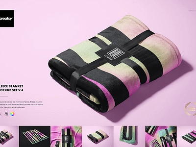 Fleece Blanket Mockup Set v.4 blanket mockup creatsy fleece blanket mockup fleece blanket mockup set fleece blanket mockup set v.4 mock up mock ups mockup mockups smart object template templates