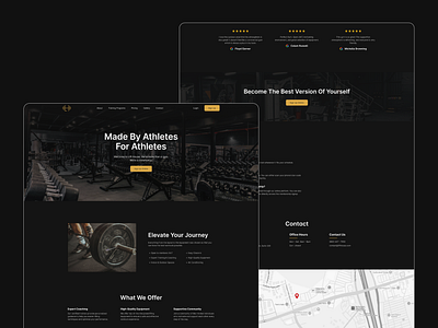 Local Gym Website exercise fitness fitness landing page fitness website gym gym landing page gym website health landing page modern training ui ui design uiux ux ux design uxui web design website workout