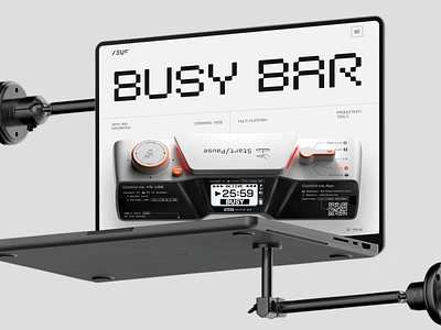 Busy Bar Website Redesign Concept e commerce landing page productivity tool uiux web web design webdesign website website redesign