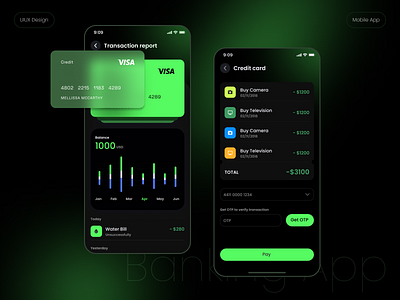 Finance service - Mobile app app app design bank banking banking app finance finance app finech fintech app ui ux wallet