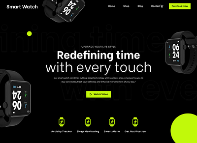 Smart Watch animation design ui