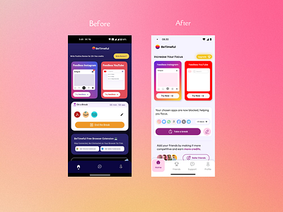 Social Media App UI Redesigned branding design minimal mobile design product design social social media ui ui design ux ux design visual