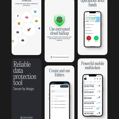 Protectimus Mobile App animation app che interaction ios mobile motion oath otp protection screens secure token valery che