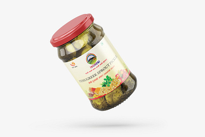 Label Design for Pickle branding graphic design indesign label design