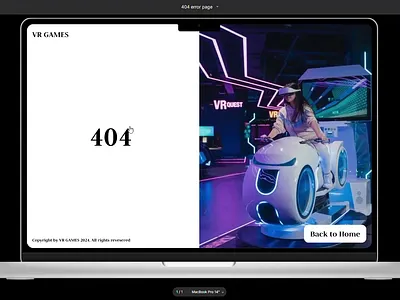 🌟 Designing the Unexpected: Creative 404 Pages for VR Games 🌟 animation app branding design graphic design illustration logo motion graphics ui