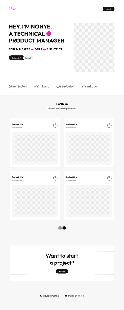 Client Portfolio ui ux