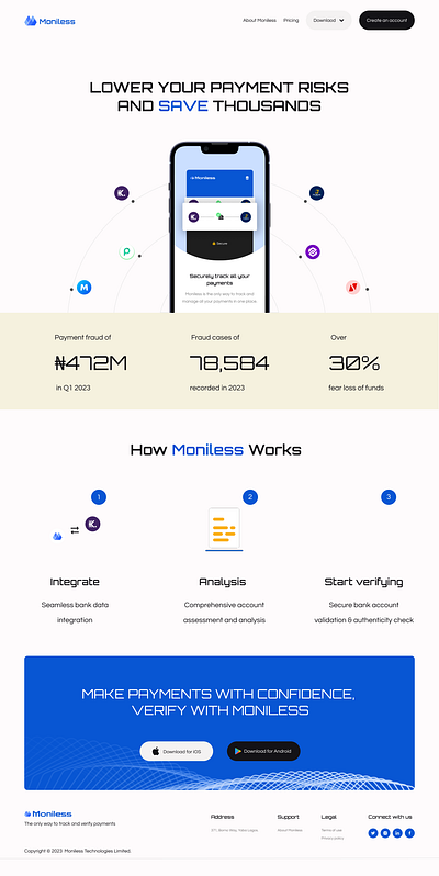 Moniless ui ux