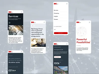 BIG Energy Group - Responsive Website Design accessibility advisory firm consultancy conversion corporate responsive website corporate website energy industry energy sector mobile first procurement readability red responsive responsive mobile website responsive website design sustainability uniko uniko studio ux web design