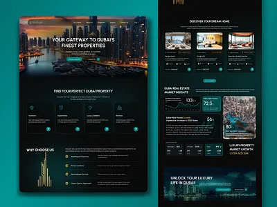 Signature DIAMOND Website🏘️💵 animation creative design dark mode design thinking desktop figma graphic design logo design mobile adaptive modern real estate ui uxui design web design website