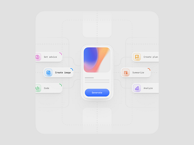 AI Applications - Bento Pro bento bento pro clean illustration minimal ui design