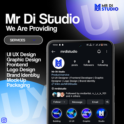 Mr Di Studio branding graphic design logo