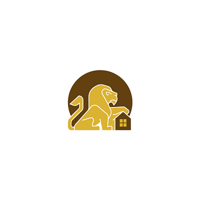 Lion Home Care Icon design editable graphic design illustrator logo vector