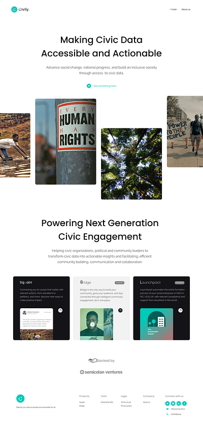 Civily - Landing Page landing page ui ux website