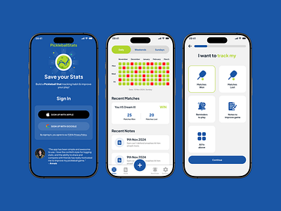 Pickleball App Design appdesign branding clean clean ui design graphic design illustration login screen minimal mobile ui mobileappdesign pickleball pickleballappdesign signup trend2025 trendy ui ui design uiux ux