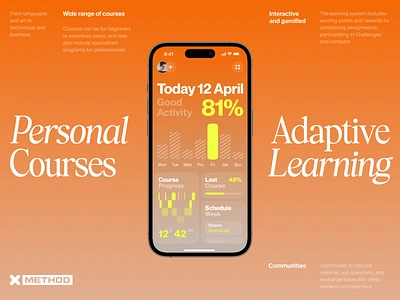 Online Courses Mobile iOS App android app apple branding clean design courses dashboard design figma fonts ios learning lms mobile school statistics study typography ui ux