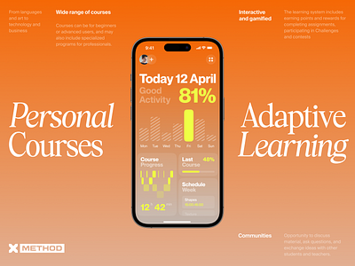 Online Courses Mobile iOS App android app apple branding clean design courses dashboard design figma fonts ios learning lms mobile school statistics study typography ui ux