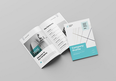 Company Profile Brochure Template a4 agency annual report branding brochure business company brochure company profile design graphic design layout minimal print