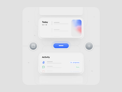 Schedule – Bento Pro clean illustration minimal ui design ux design web design