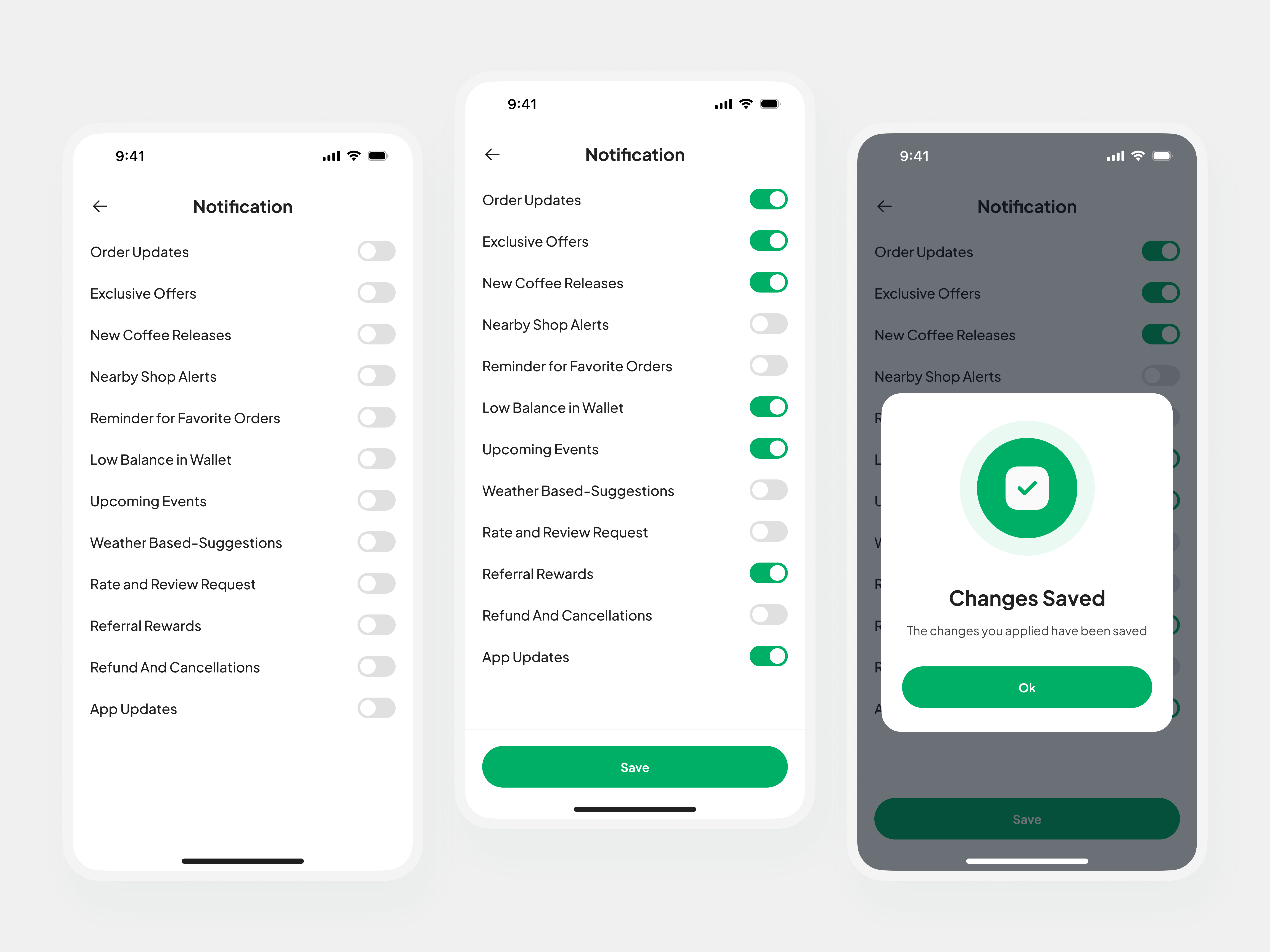 Mokopi - Account, Notification flow | Mobile UI Kit 3d admin dashboard ai agent brand identity branding clean delivery e commerce finance graphic chart marketbuzz minimalist mobile product design saas travel trend ui web3 website