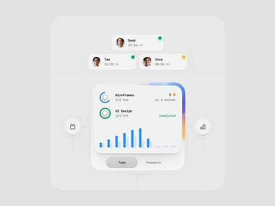 Time Tracking illustration ui design ux design