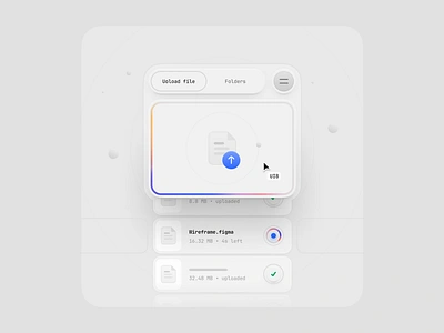 Upload clean illustration minimal ui design web design