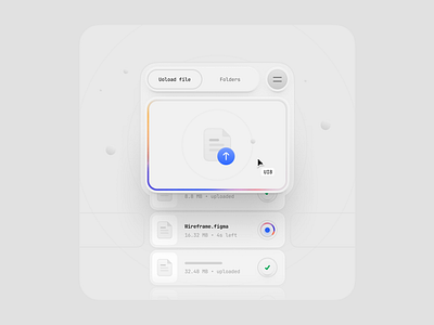 Upload clean illustration minimal ui design web design