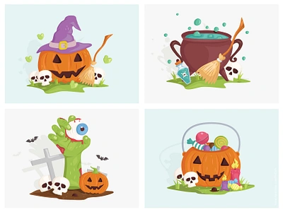 Halloween illustration halloween illustration halloween sticker jacko lantern