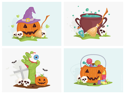 Halloween illustration halloween illustration halloween sticker jacko lantern