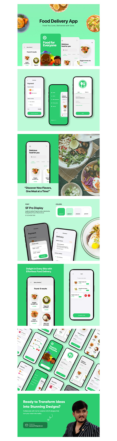 Food Delivery App | Mobile App Design app design food delivery app mobile app design ui ui design ui ux