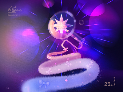 Release the power of 2025 illustration new year star