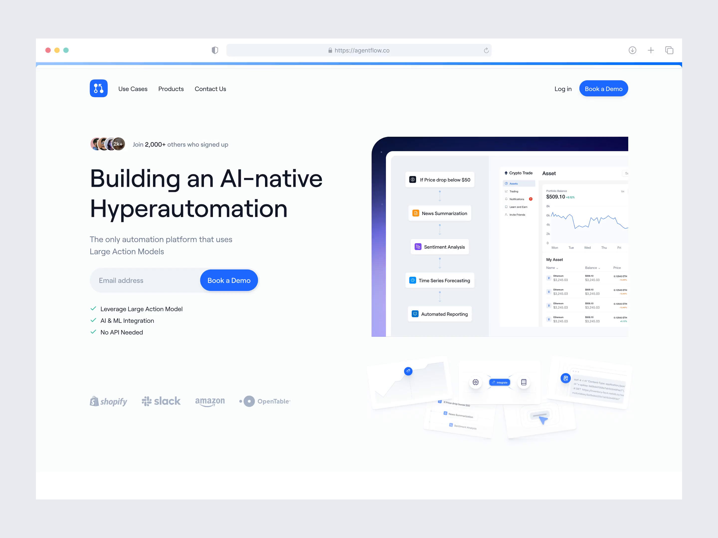 Example of Landing Page Design & Development