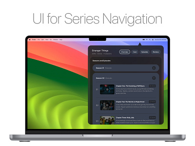 Web Series Streaming Concept best web design mac movie movie dashboard moviestreaming netflix streaming