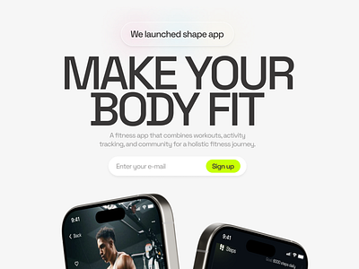 Shape fitness app website branding clean ui ecommerce emon emon hasan fintech healthcare illustration mobile app ui