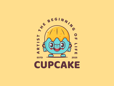 Cupcake logo design branding creative logo cup cake logo logo design logo inspiration modern logo professional logo unique logo